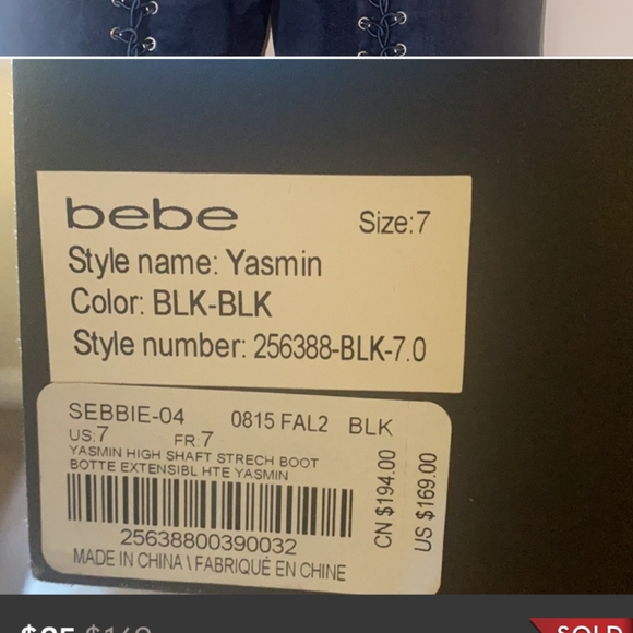 Over the knee Bebe boots - Picture 7 of 7